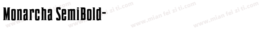 Monarcha SemiBold字体转换